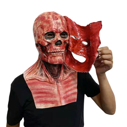 Double-Layer Ripped Halloween Mask