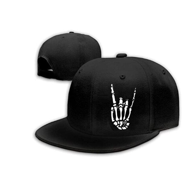 Skeleton Hand Graphic Baseball Cap