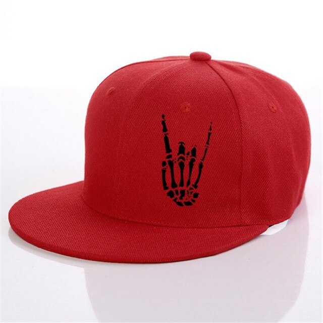 Skeleton Hand Graphic Baseball Cap