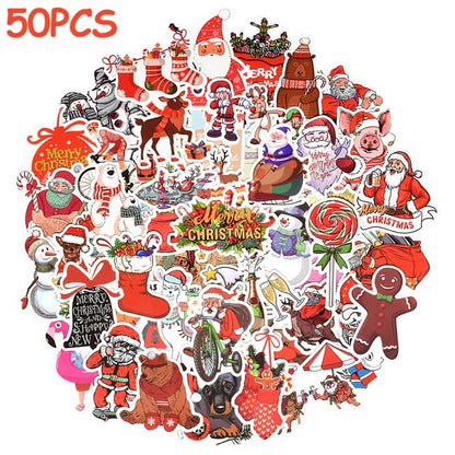Cartoon Christmas Sticker Pack