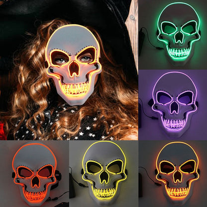 Light-Up Skull Halloween Masks