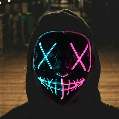 LED Light-Up Cosplay Mask