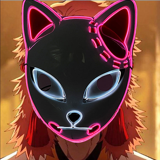 LED Light-Up Cosplay Mask