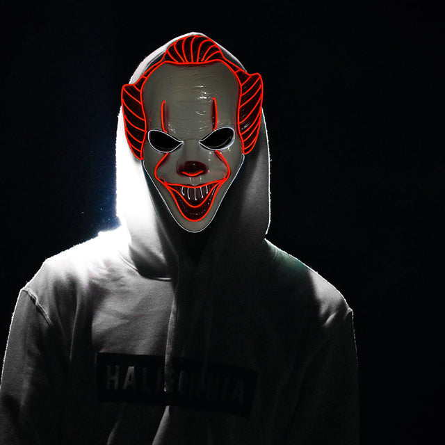 LED Light-Up Cosplay Mask