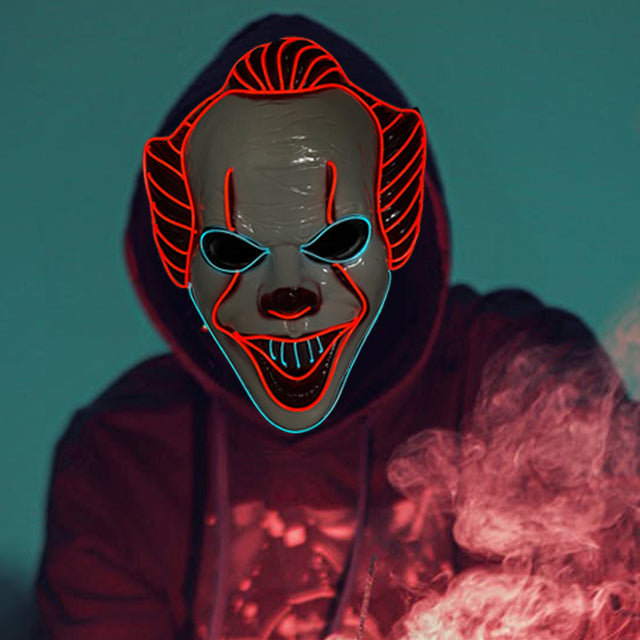LED Light-Up Cosplay Mask