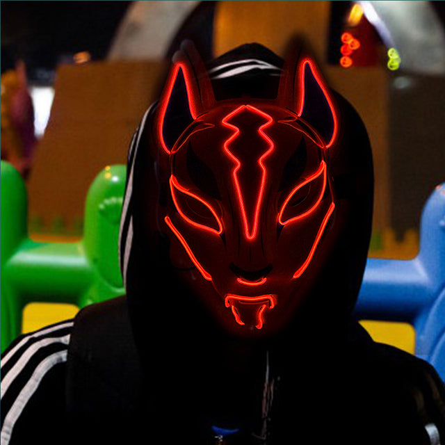 LED Light-Up Cosplay Mask