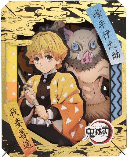 Demon Slayer Paper Theater - Zenitsu & Inosuke Kimetsu no Yaiba 3D Diorama