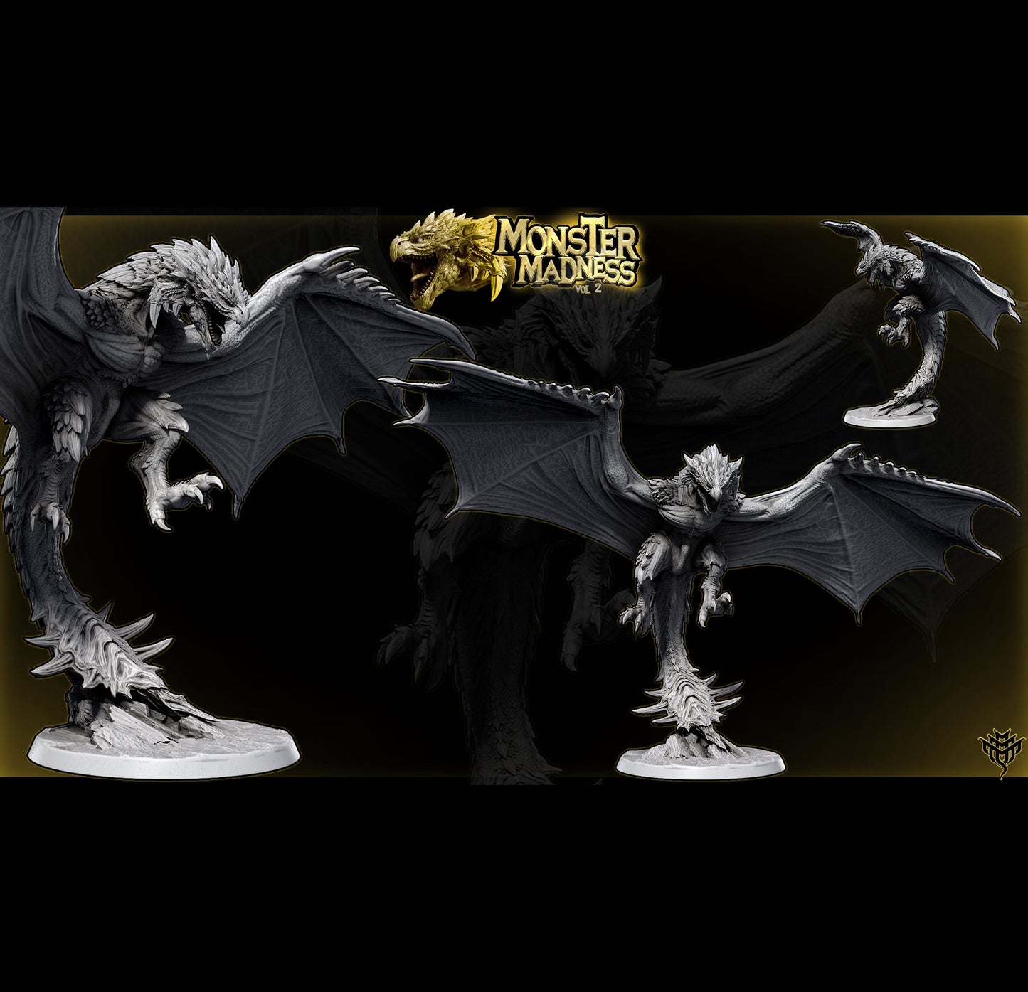 Raalos – Rathalos-Inspired Flying Wyvern – Monster Madness Vol 2 Miniature