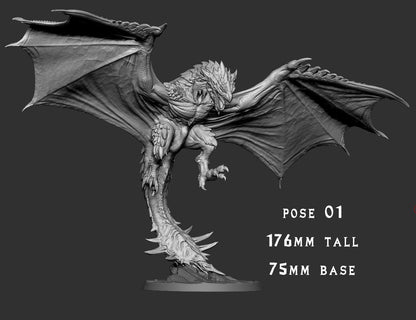 Raalos – Rathalos-Inspired Flying Wyvern – Monster Madness Vol 2 Miniature