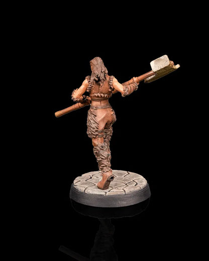 Rinessa Brutus – Human Barbarian – Beldrad's Bag of Beasts – Hero Miniature