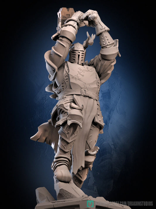 Stag King – Human Fighter – Resin Tabletop Miniature