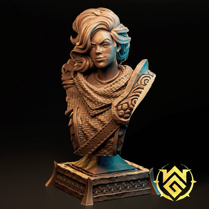 Sloure, Gatekeeper – Human Fighter – Resin Tabletop Miniature