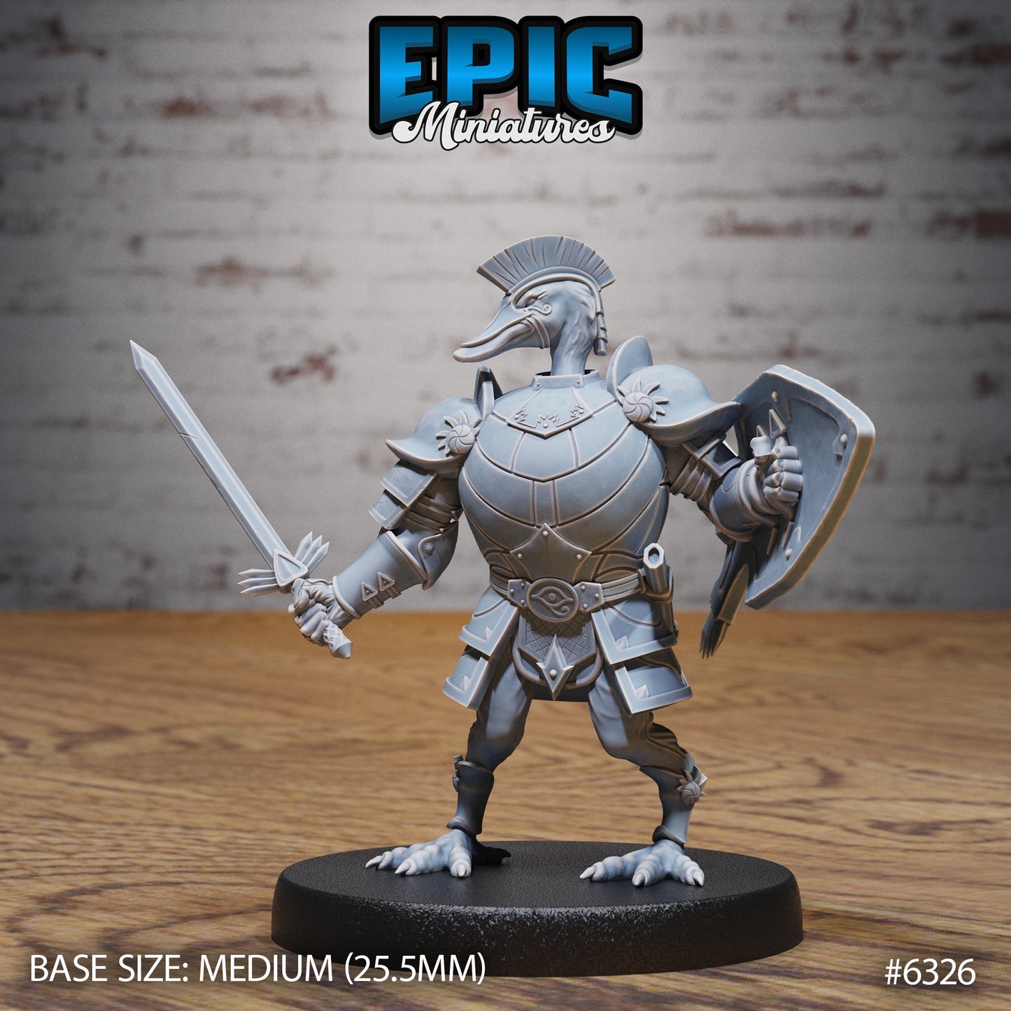 Swan Paladin – Aarakocra Paladin – Resin Tabletop Miniature