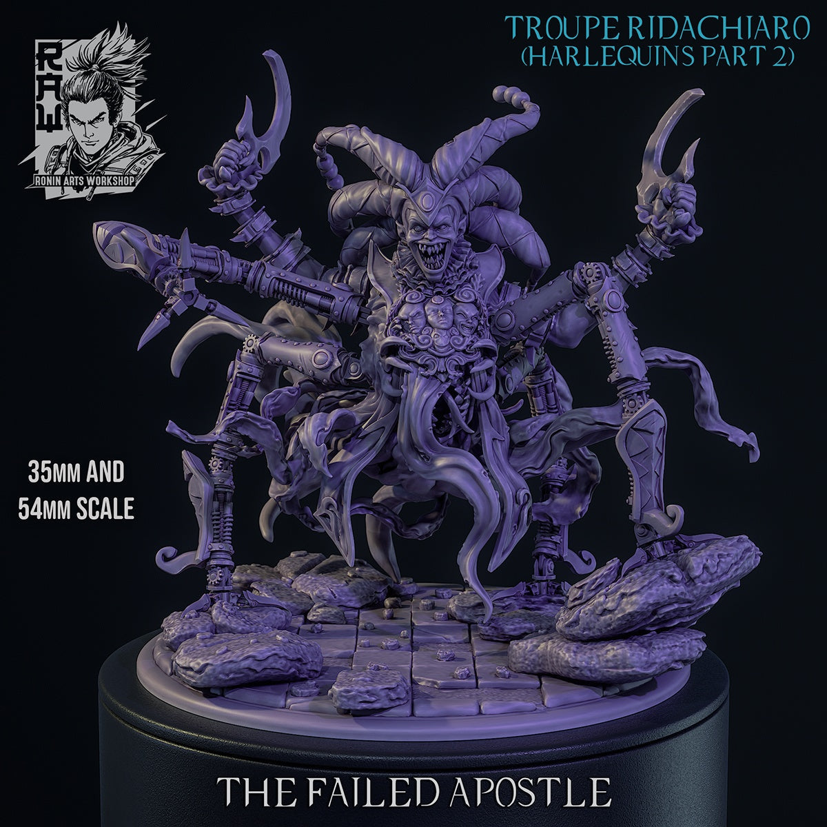 The Failed Apostle – Harlequin Demon Monster – Resin Miniature