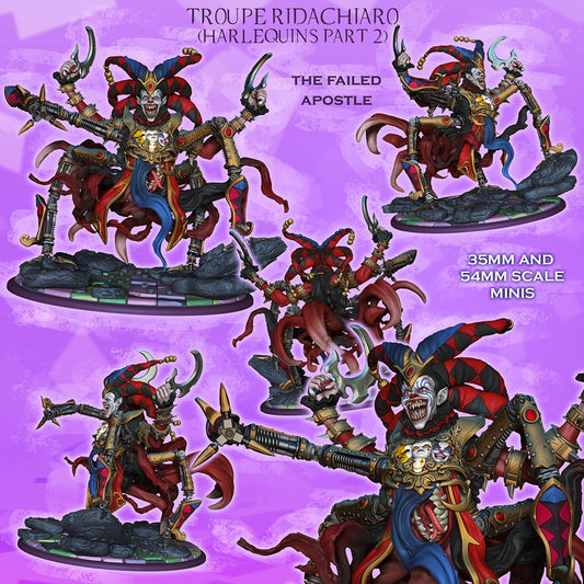 The Failed Apostle – Harlequin Demon Monster – Resin Miniature