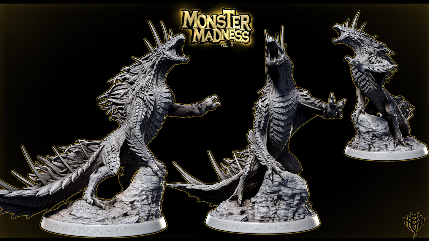 Todach – Odogaron-Inspired Fanged Wyvern – Monster Madness Vol. 1 Miniature