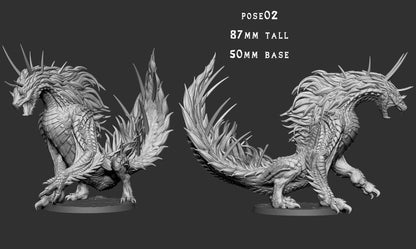 Todach – Odogaron-Inspired Fanged Wyvern – Monster Madness Vol. 1 Miniature