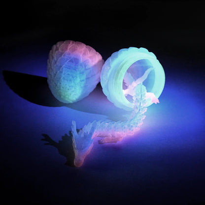 Unique 3D Printed Dragon Egg Acrylic Dice Set - DND Desktop Essentials