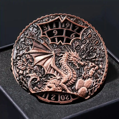 Unique dice spinner DND Death theme metal dice