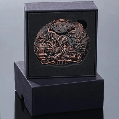 Unique dice spinner DND Death theme metal dice