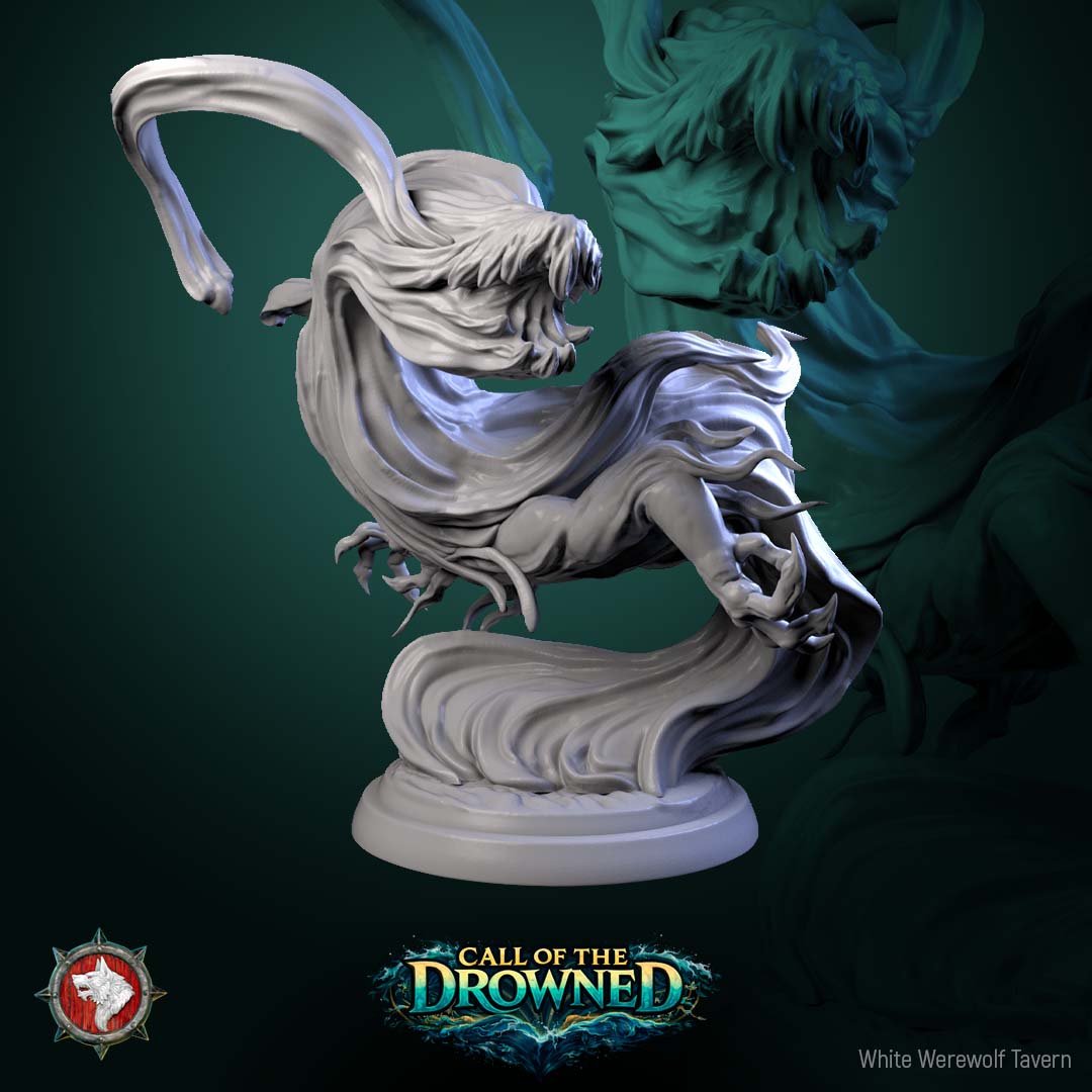 Water Elementals – Call of the Drowned – 32mm Resin Miniature Set