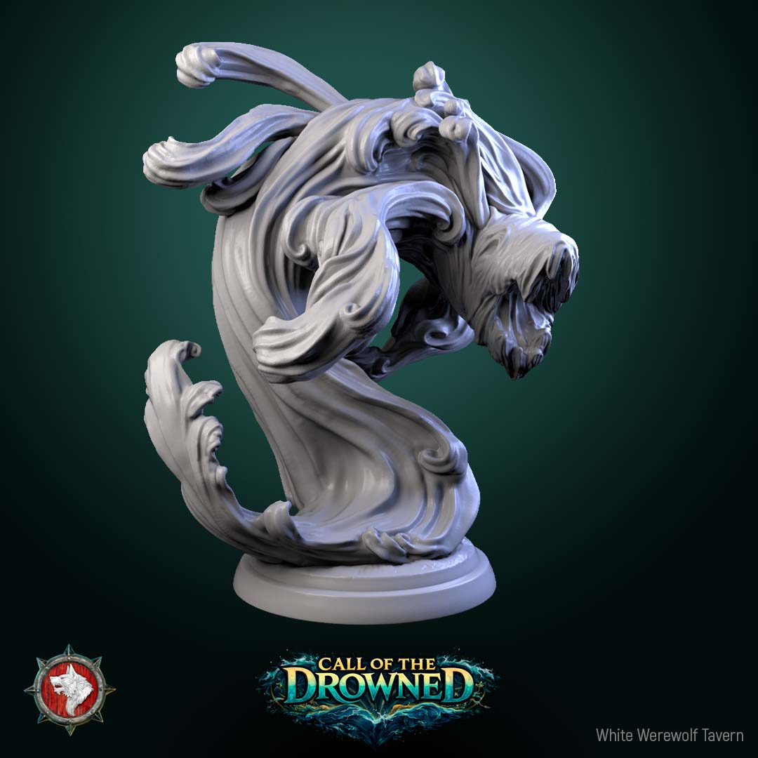 Water Elementals – Call of the Drowned – 32mm Resin Miniature Set