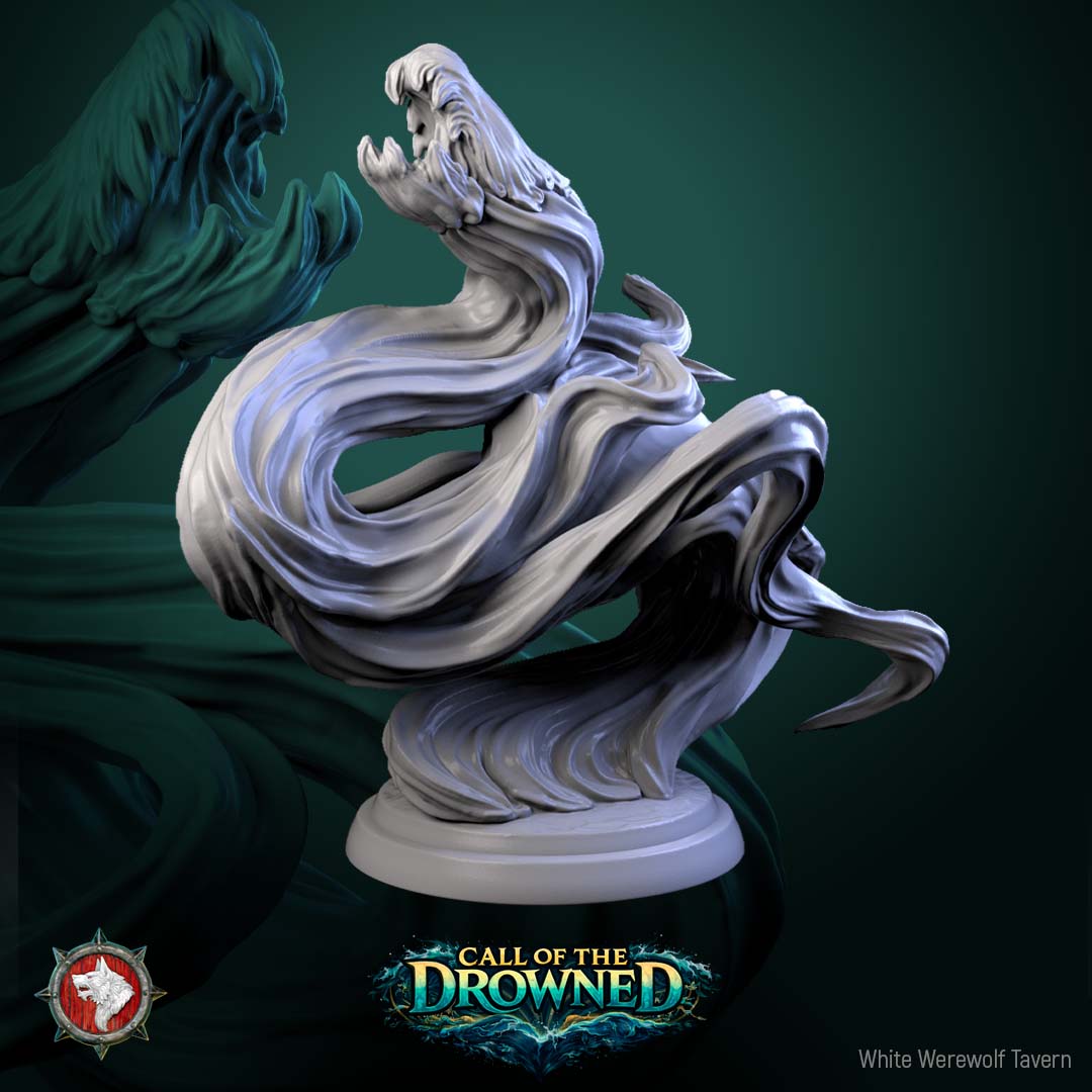 Water Elementals – Call of the Drowned – 32mm Resin Miniature Set