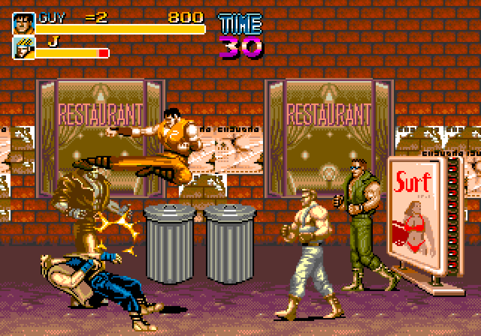 Final Fight MD Demo Sega Genesis Video Game Cart