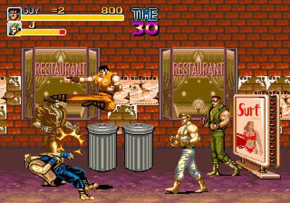 Final Fight MD Demo Sega Genesis Video Game Cart