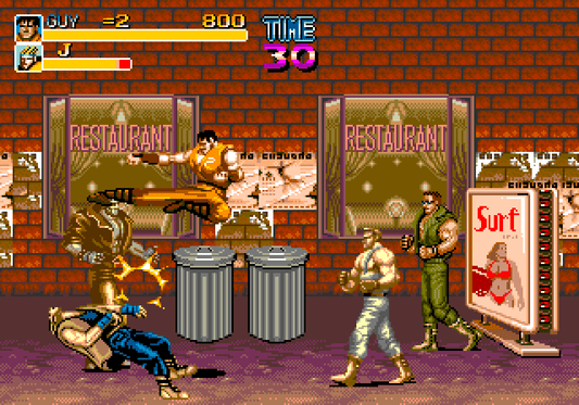 Final Fight MD Demo Sega Genesis Video Game Cart