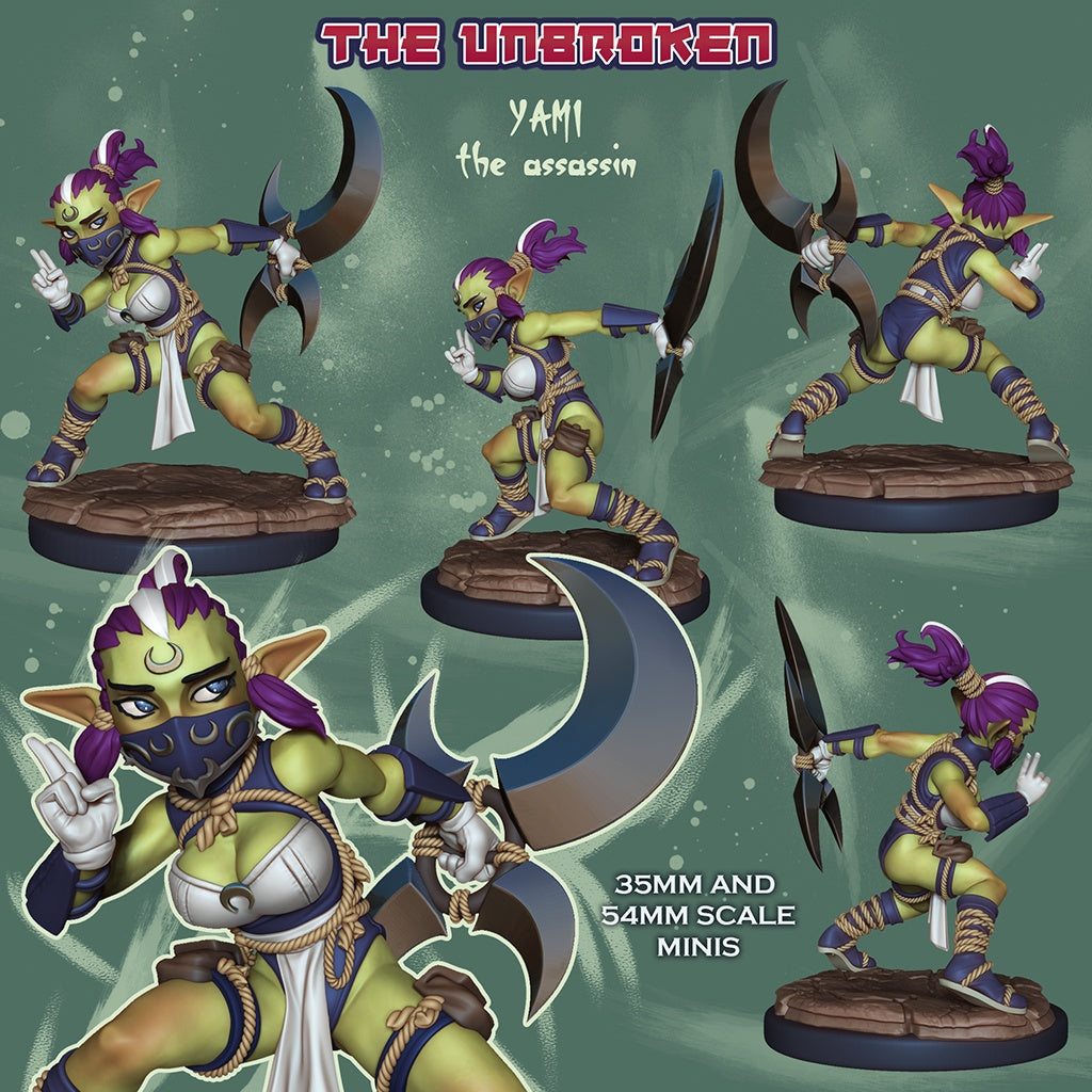Yami the Assassin – Goblin Rogue – Resin Tabletop Miniature